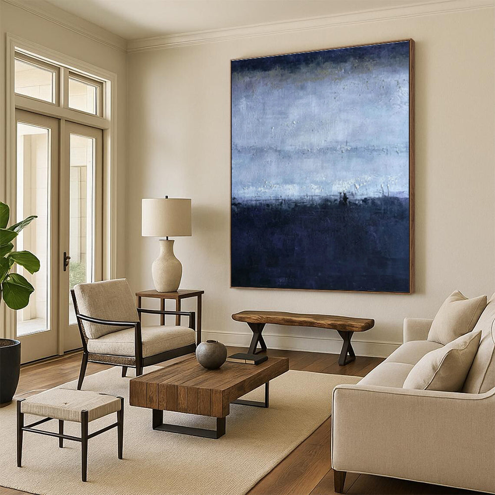 Misty Night Horizon Art for Nautical - Inspired Home Office & Moody Art Gallery DLZ2263