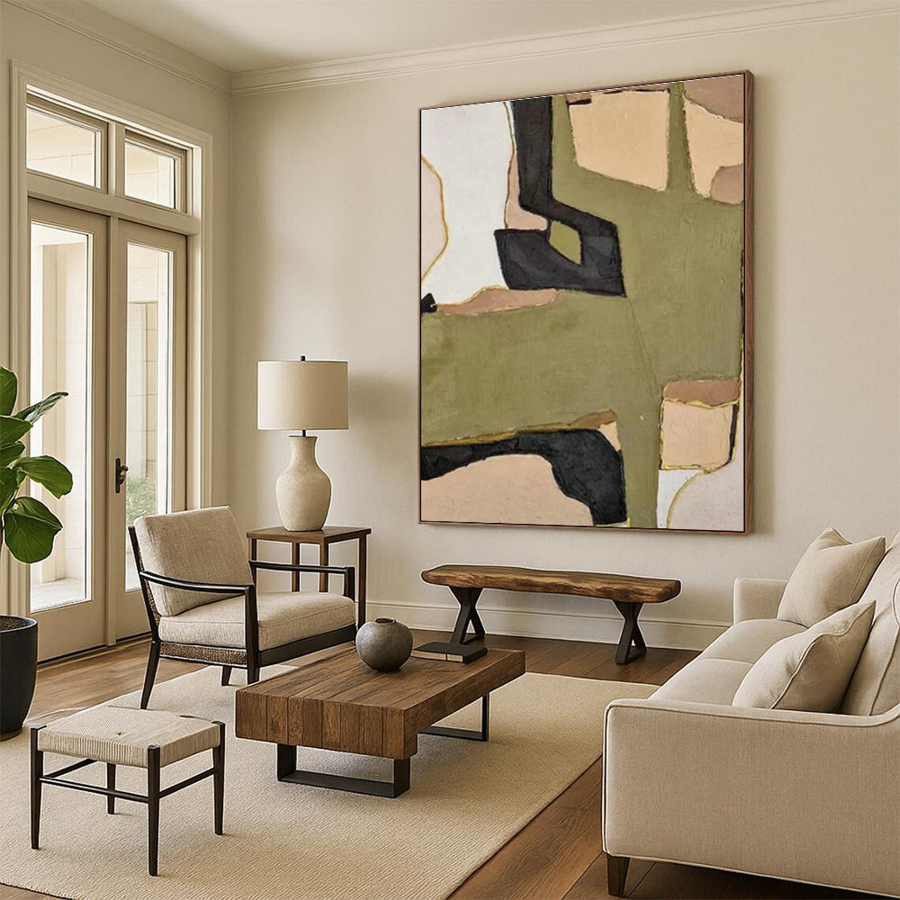 Collage Geometric Art for Eclectic Home Living Room Corners DLZ0263