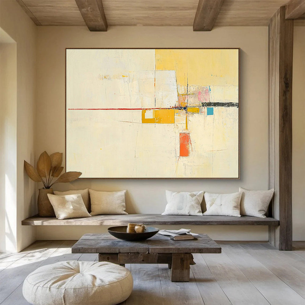 Minimalist Geometric Abstract Art for Contemporary Office & Scandinavian - Style Home SC332