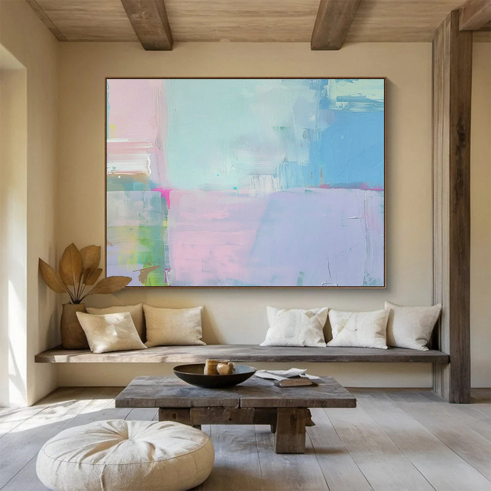 Soft - Color Block Collage Art for Minimalist Nursery DLZ2865