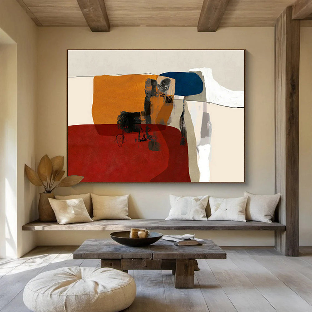 Color - Block Geometric Abstract Art for Lively Family Room DLZ2741