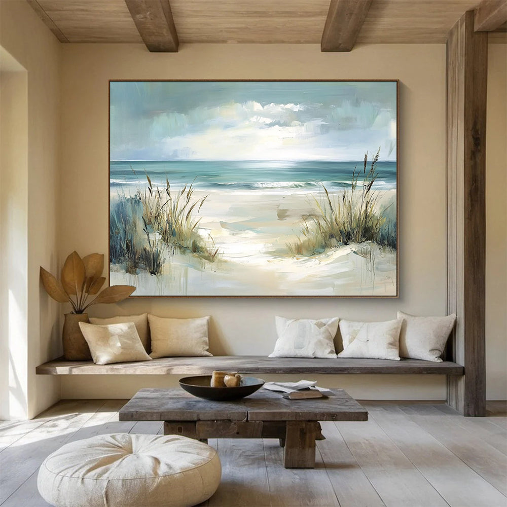 Coastal Dune Art: Enhance Nautical Restaurant & Seaside Bedroom SC546