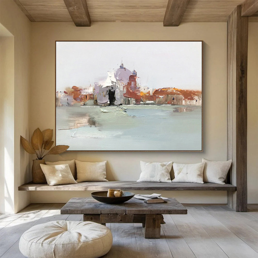 Soft - Edged Architecture Art for Relaxation - First Coastal Café DLZ3017
