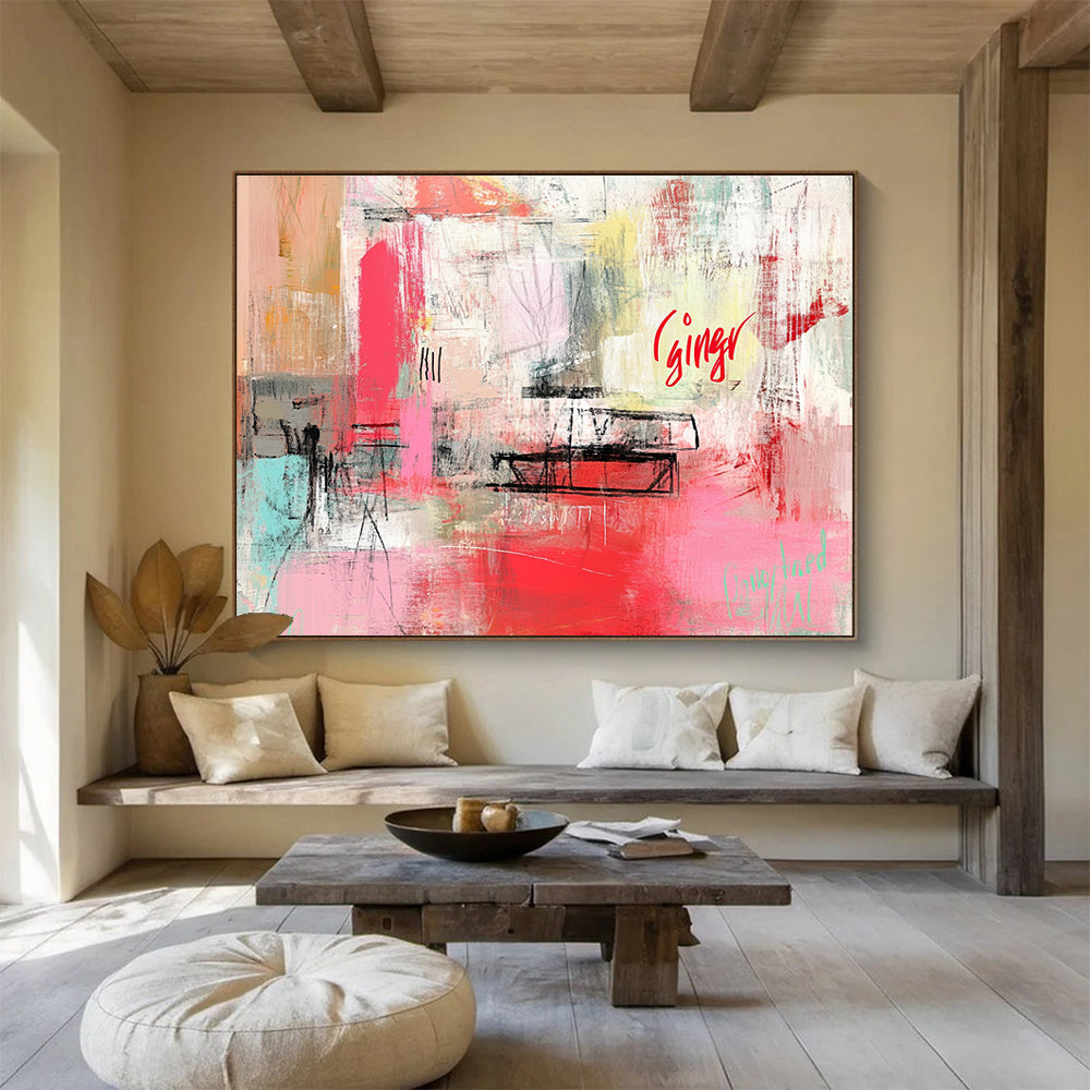 Abstract with 'Ginger' Art for Bohemian - Style Studio & Creative Café SC275