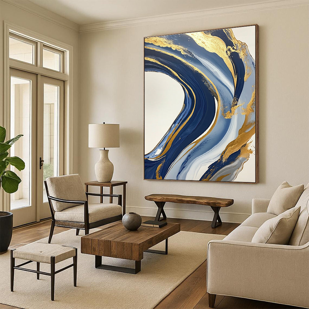 Dramatic Abstract Art for Coastal Restaurant & Art Gallery STSC032