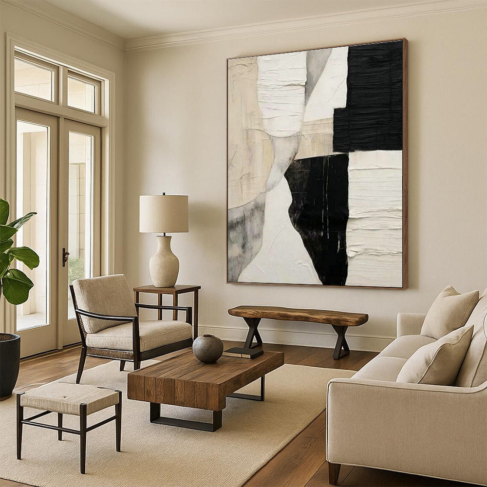 Collage - Texture Art for Modern Home Office Accent Walls DLZ0250