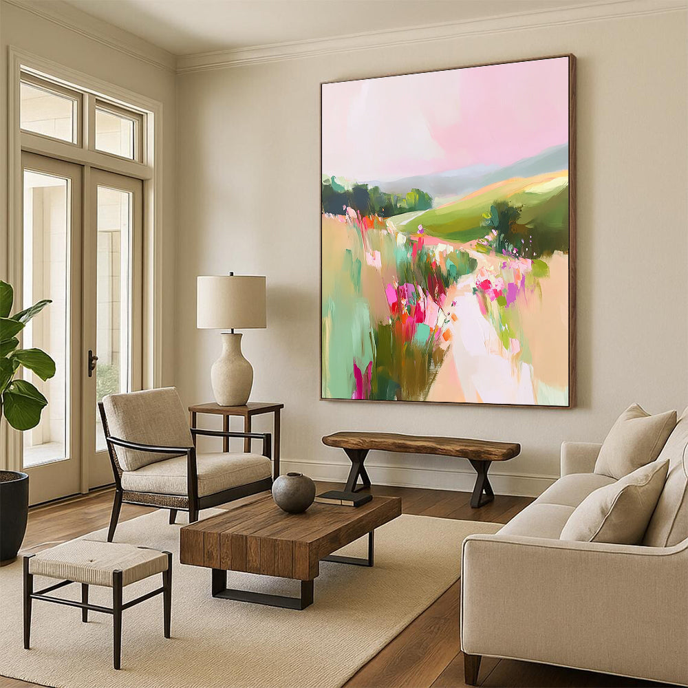 Abstract Landscape Path for Bohemian Garden Party & Nature - Lover’s Home Office STSC1202