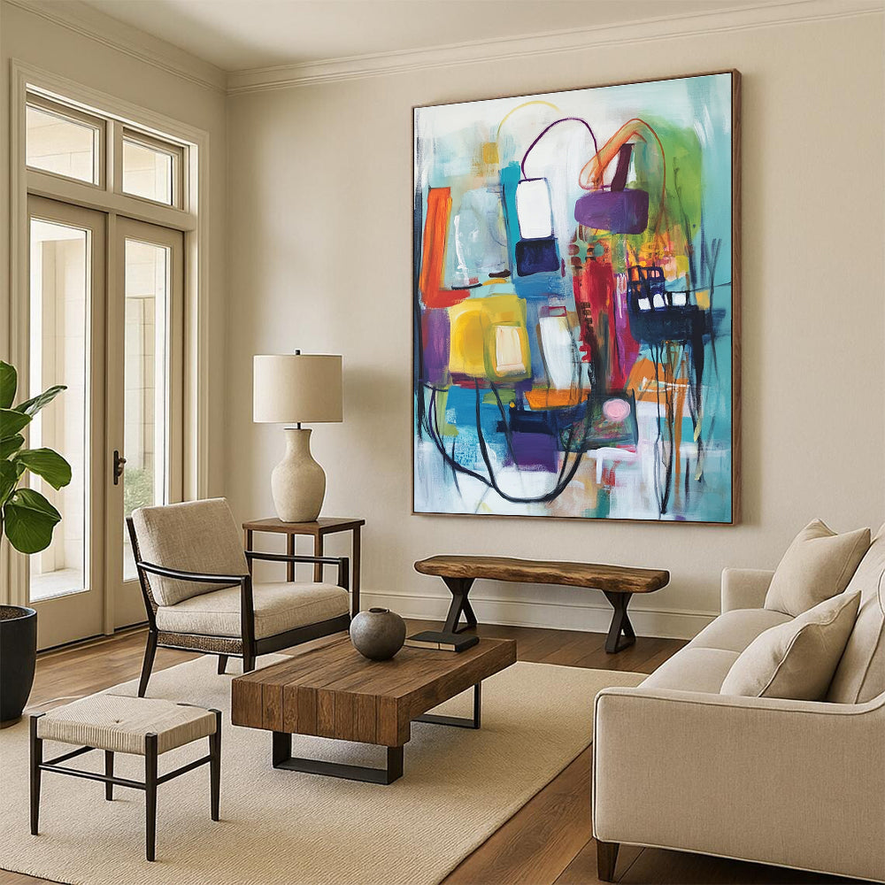 Colorful Abstract Composition for Design Studio & Trendy Boutique STSC823