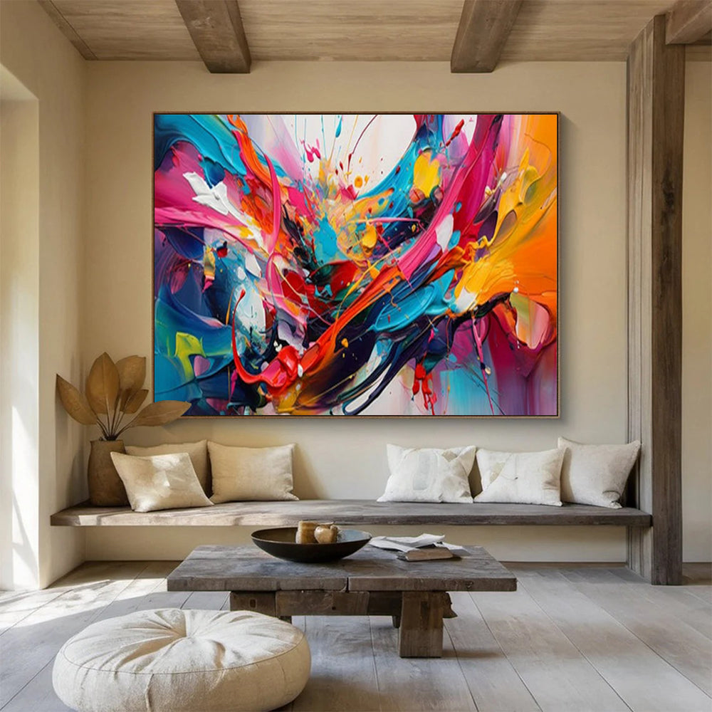 Splash - Style Color Explosion Abstract Art for Trendy Creative Studios DLZ3074