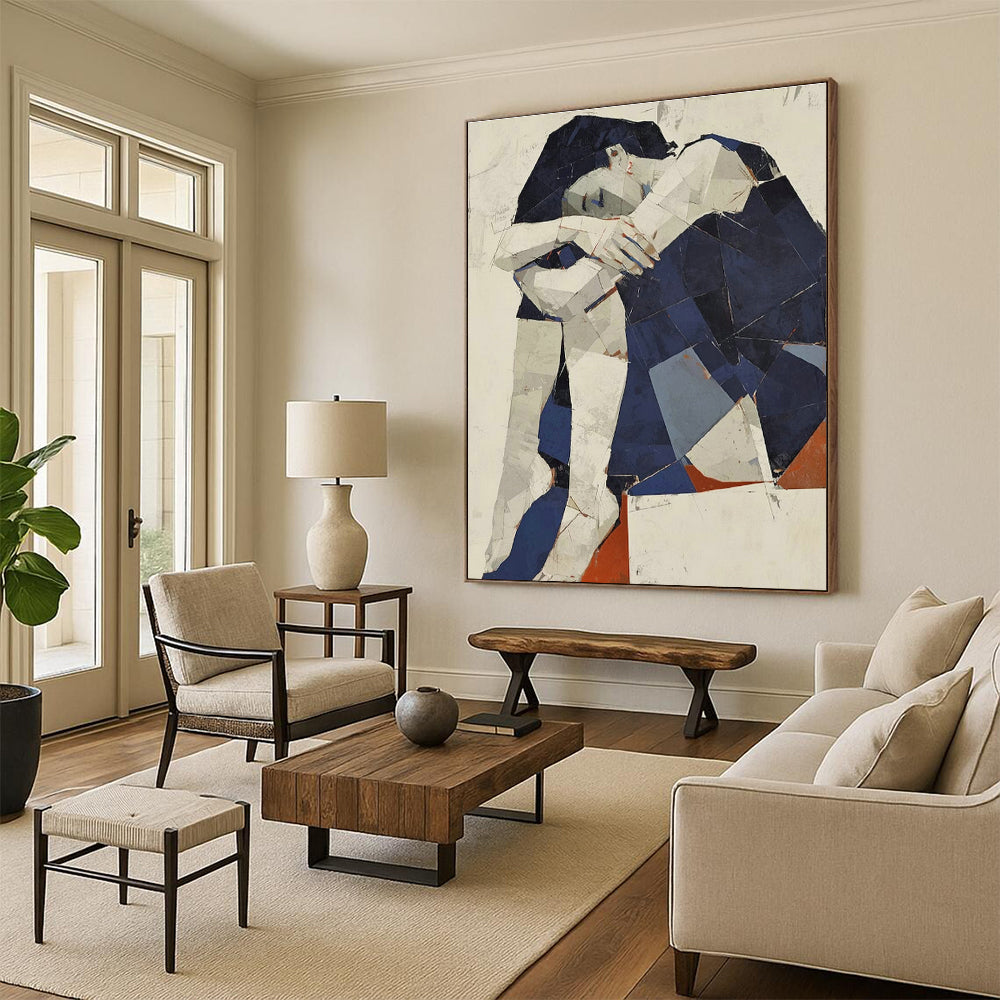 Cubist Figure Art for Studio Apartment & Art - Themed Café DLZ0592