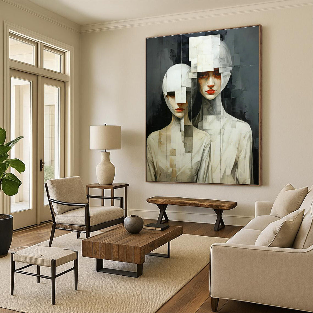 Cubist Figures Art for Living Room & Office DLZ0330