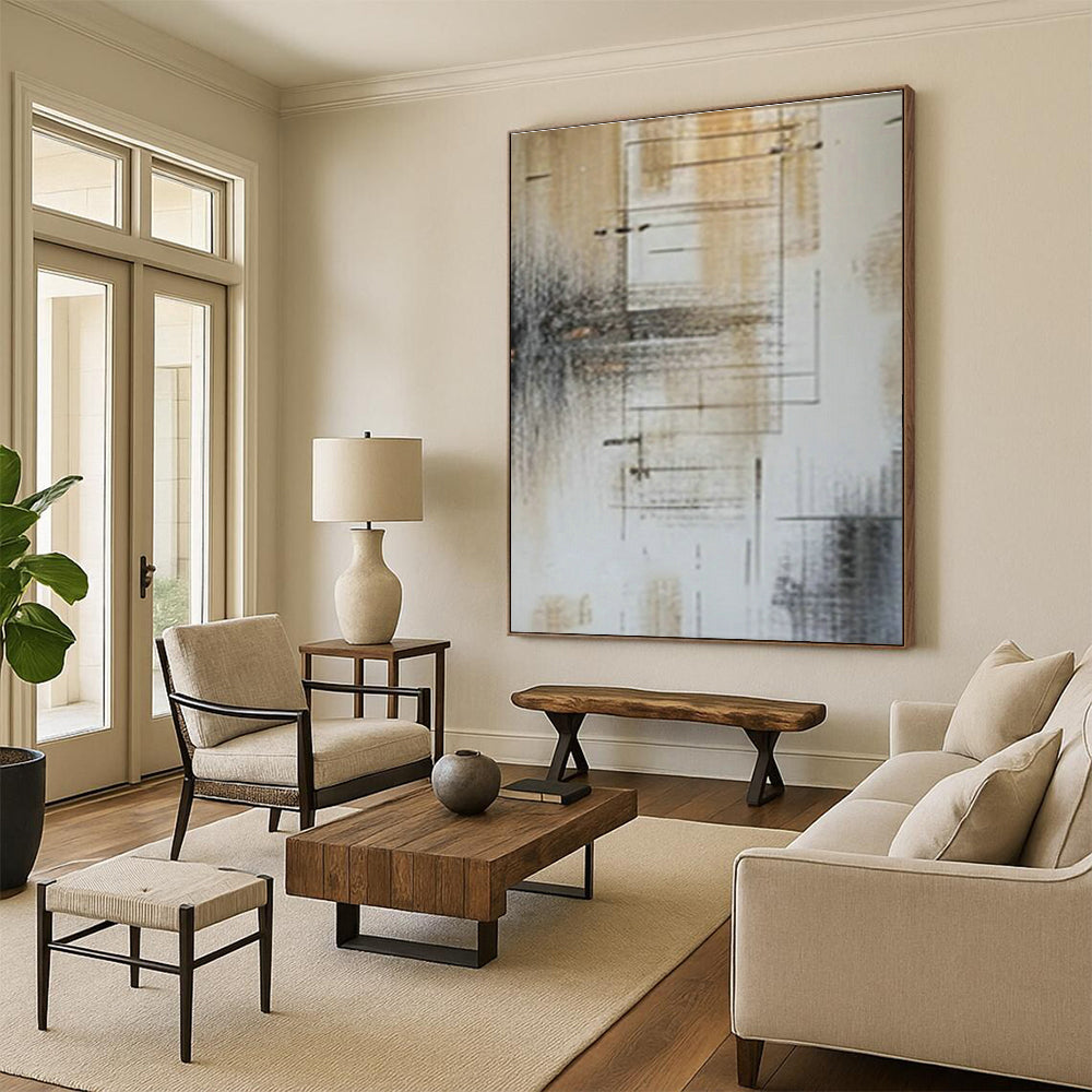 Line - Geometric Abstract Art for Tech - Startup Office & Modern Art Café DLZ0986