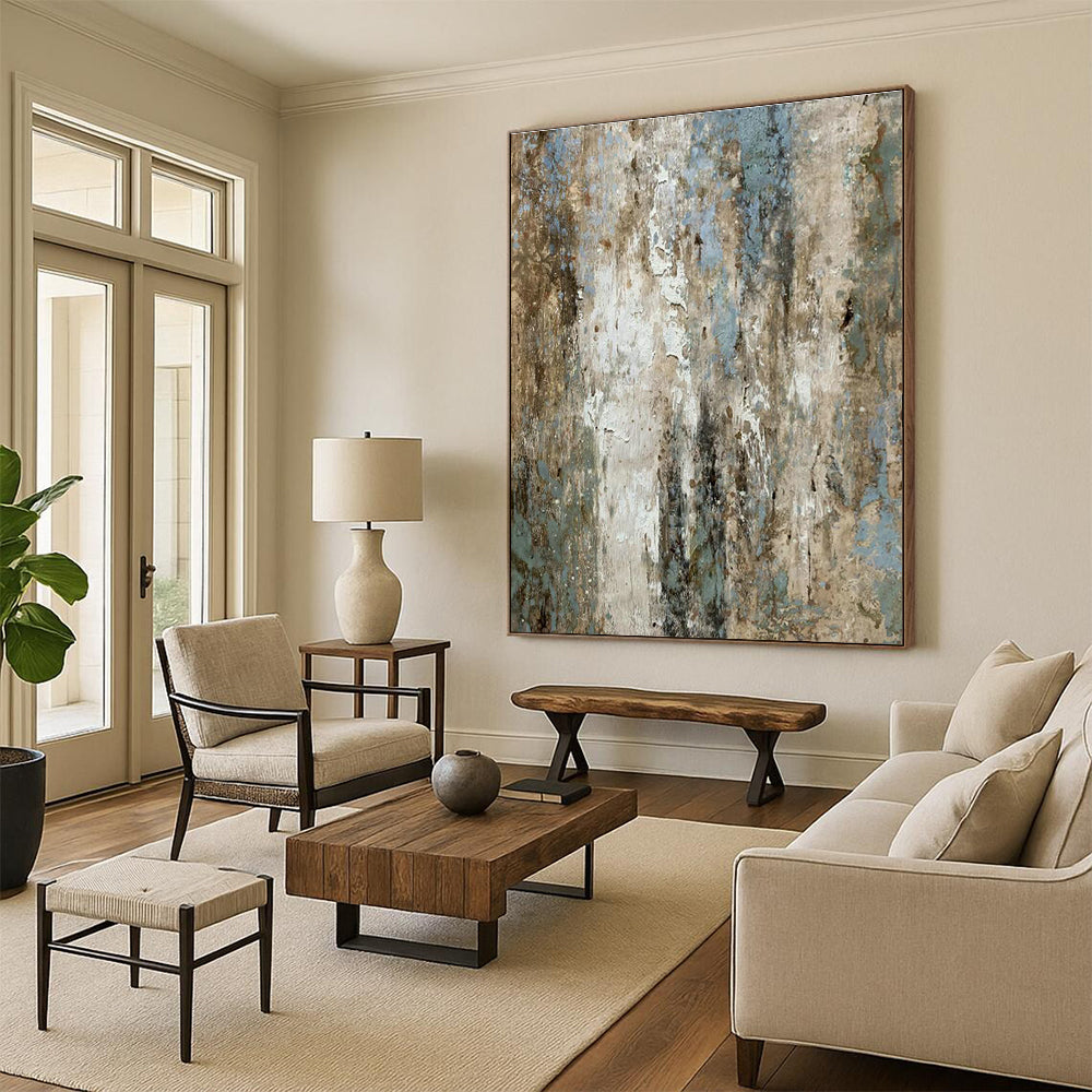 Textured Patina Art for Industrial - Chic Café & Rustic Art Gallery DLZ2231