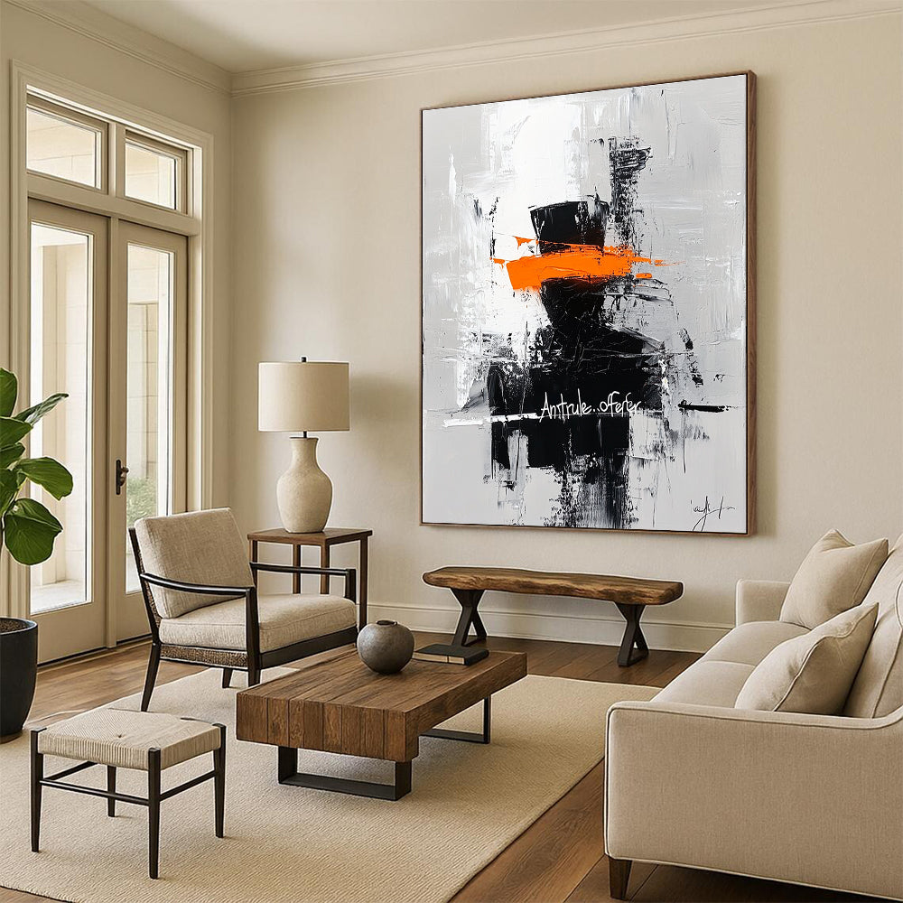 Abstract Figure with Orange Band for Inspirational Office & Avant - Garde Art Space STSC227