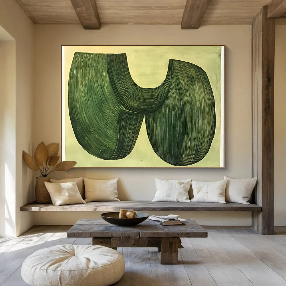 Nature - Inspired Abstract Art for Botanic Garden Café & Eco - Friendly Home SC614