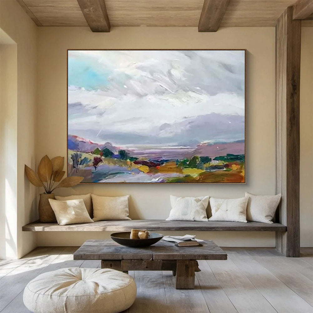 Colorful Pastoral Landscape Art for Charming Dining Room DLZ2826
