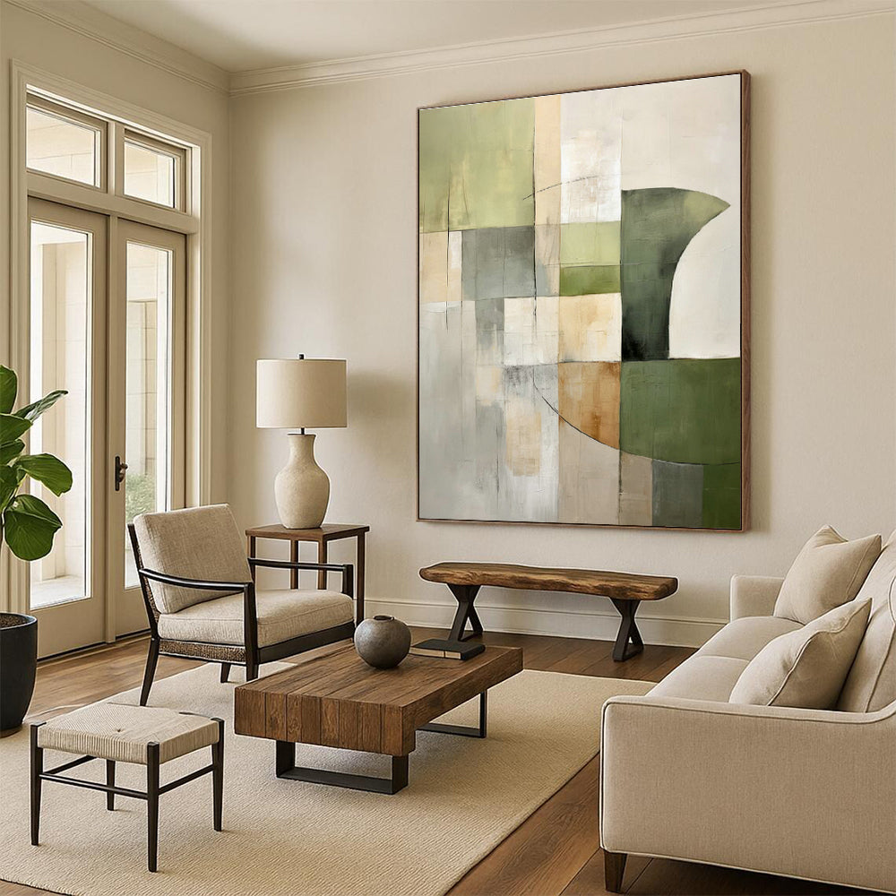 Geometric Abstract Art for Home Office & Minimalist Store DLZ0595