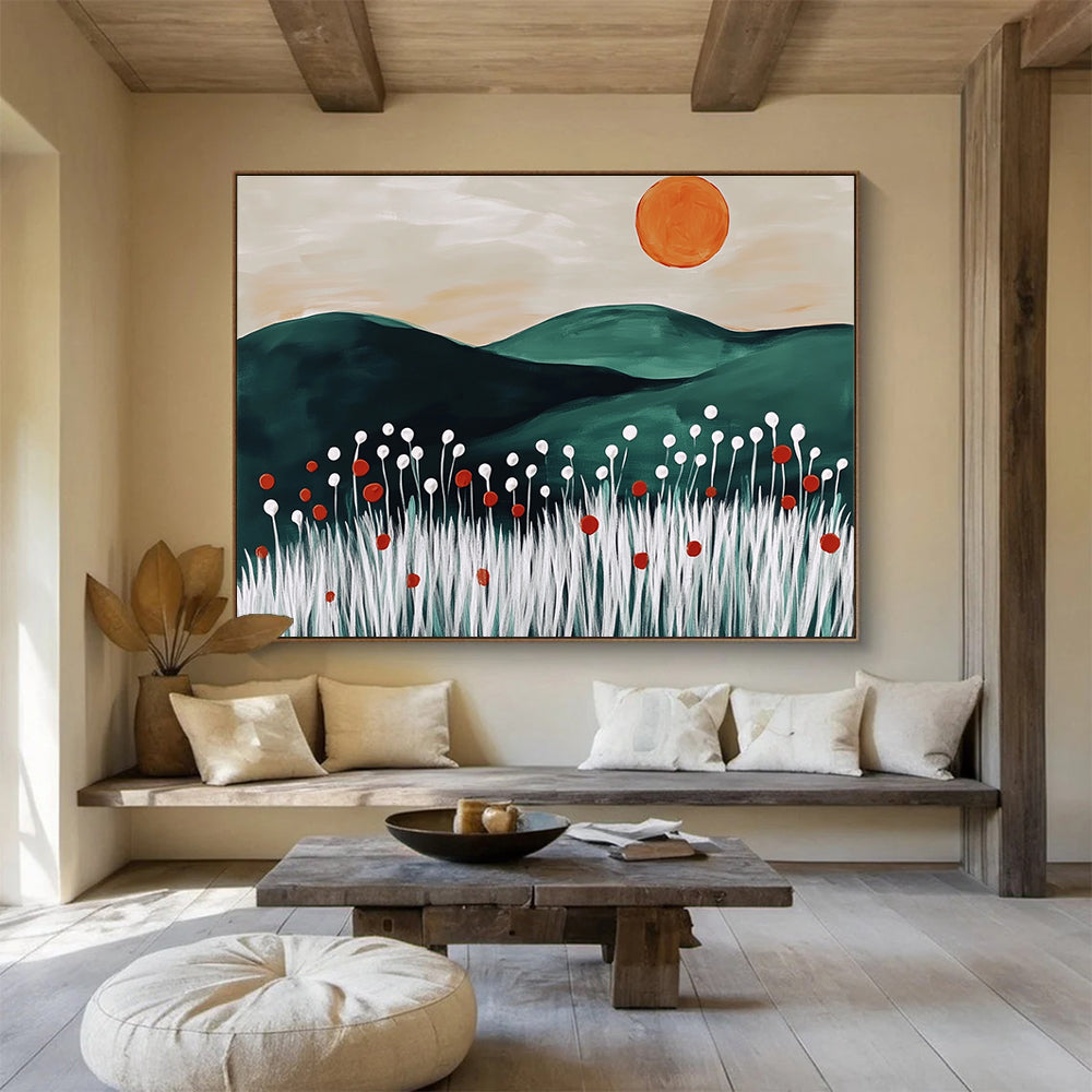 Minimalist Landscape Art for Scandinavian - Style Home & Modern Office SC465