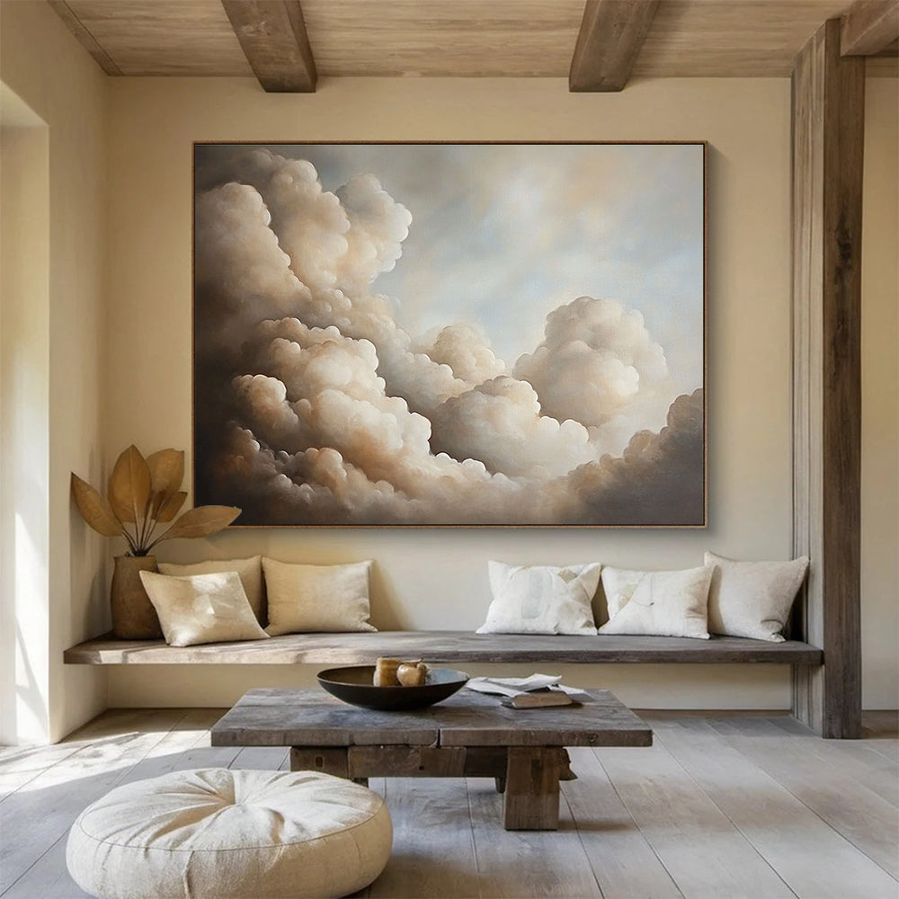 Serene Cloudscape: Elevate Bedroom & Meditation Space SC541