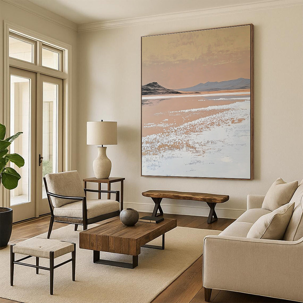 Desert Salt Lake Art for Bohemian - Style Gallery & Introspective Home Study STSC1435