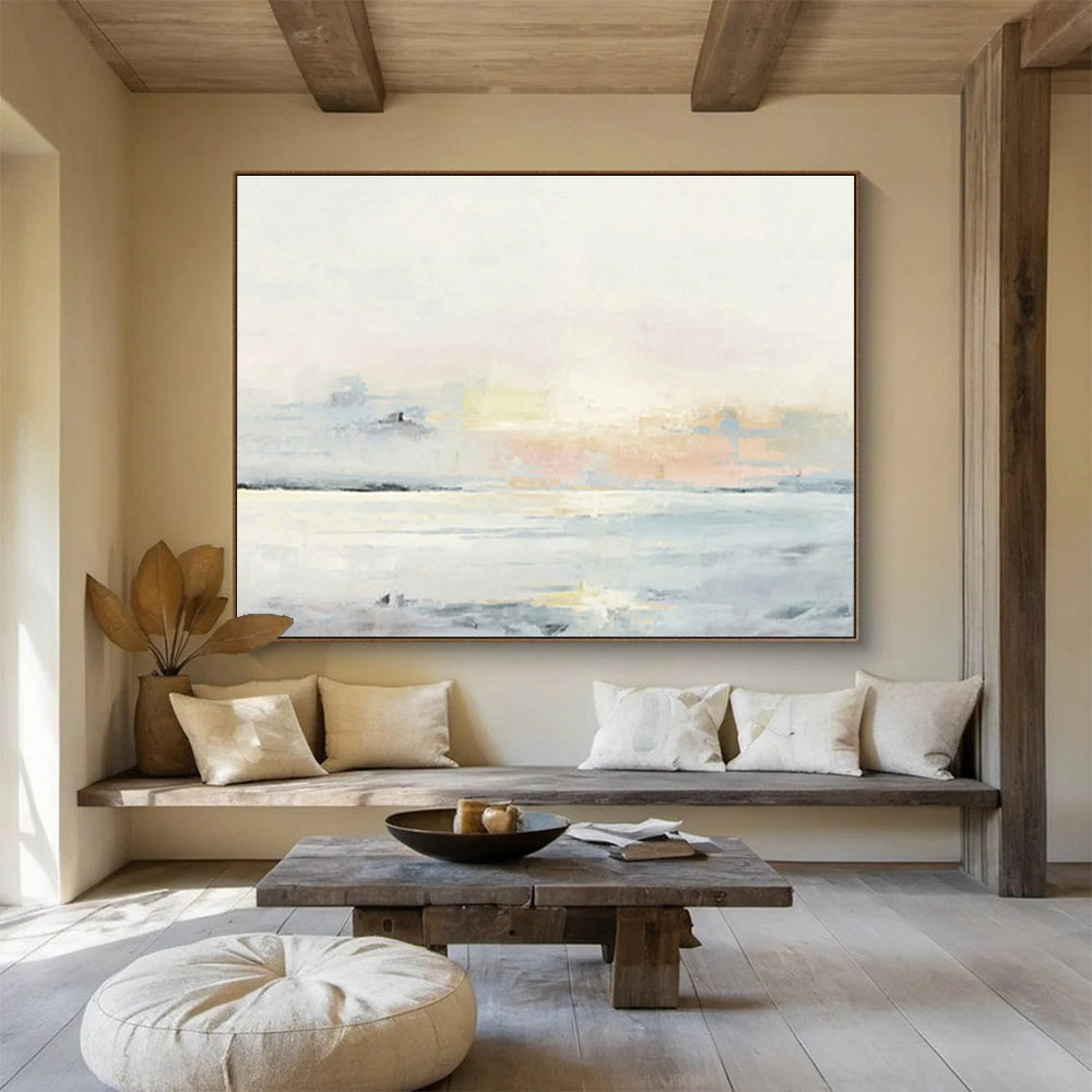 Light - Colored Seaside Landscape Art to Evoke the Calming Essence of Coastal Living in Your Home DLZ2790