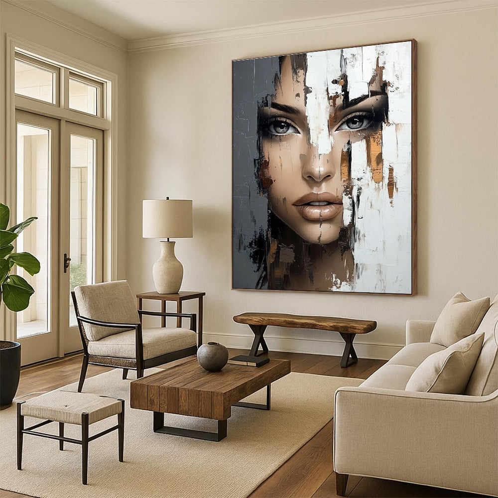 Fragmented Portrait for Modern Art Gallery & Edgy Urban Loft STSC902
