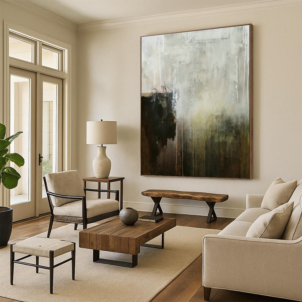 Multitone Abstract Art for Contemporary Home Office & Art - Focused Café DLZ2059