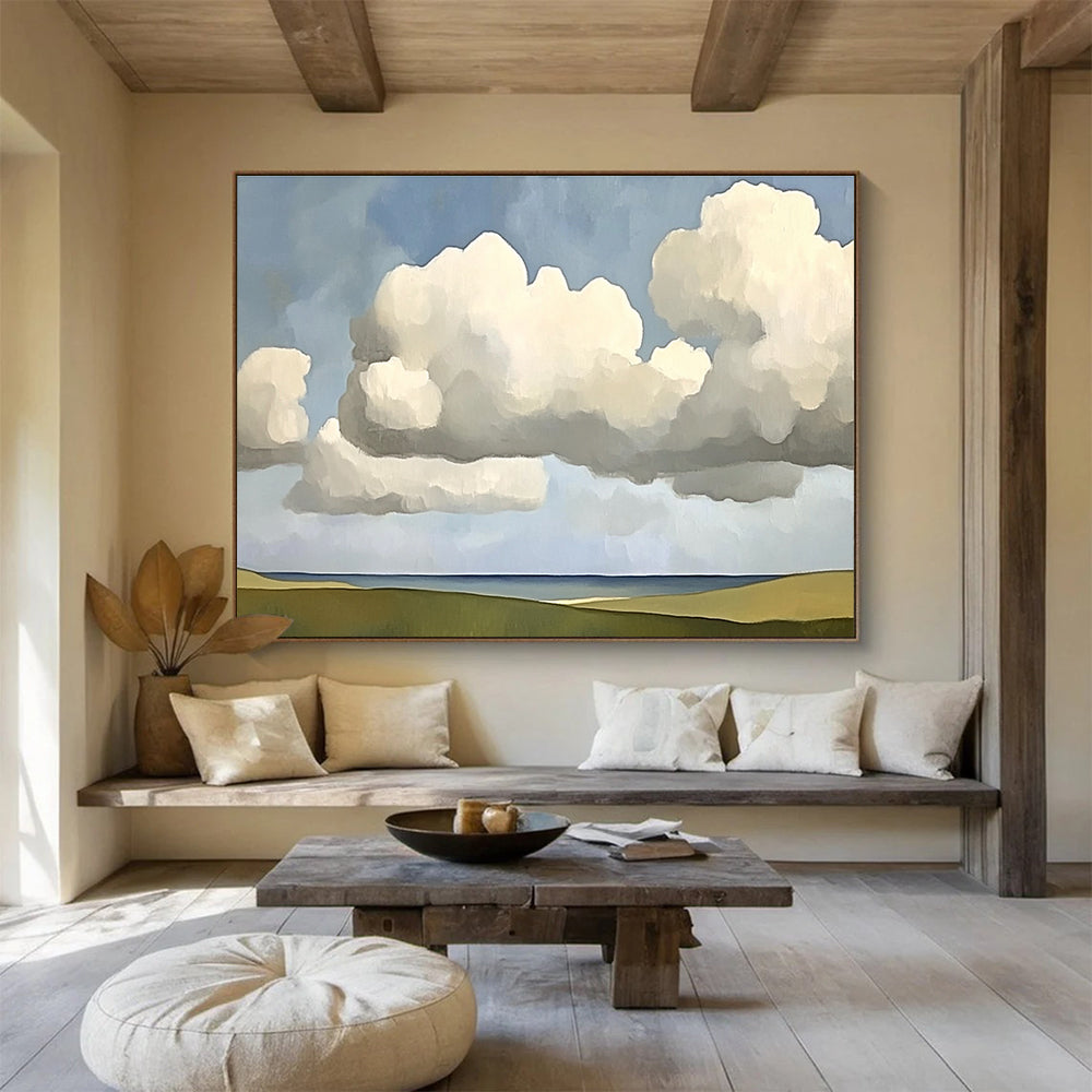 Calm Coastal Art for Scandinavian Home & Wellness Spa SC601