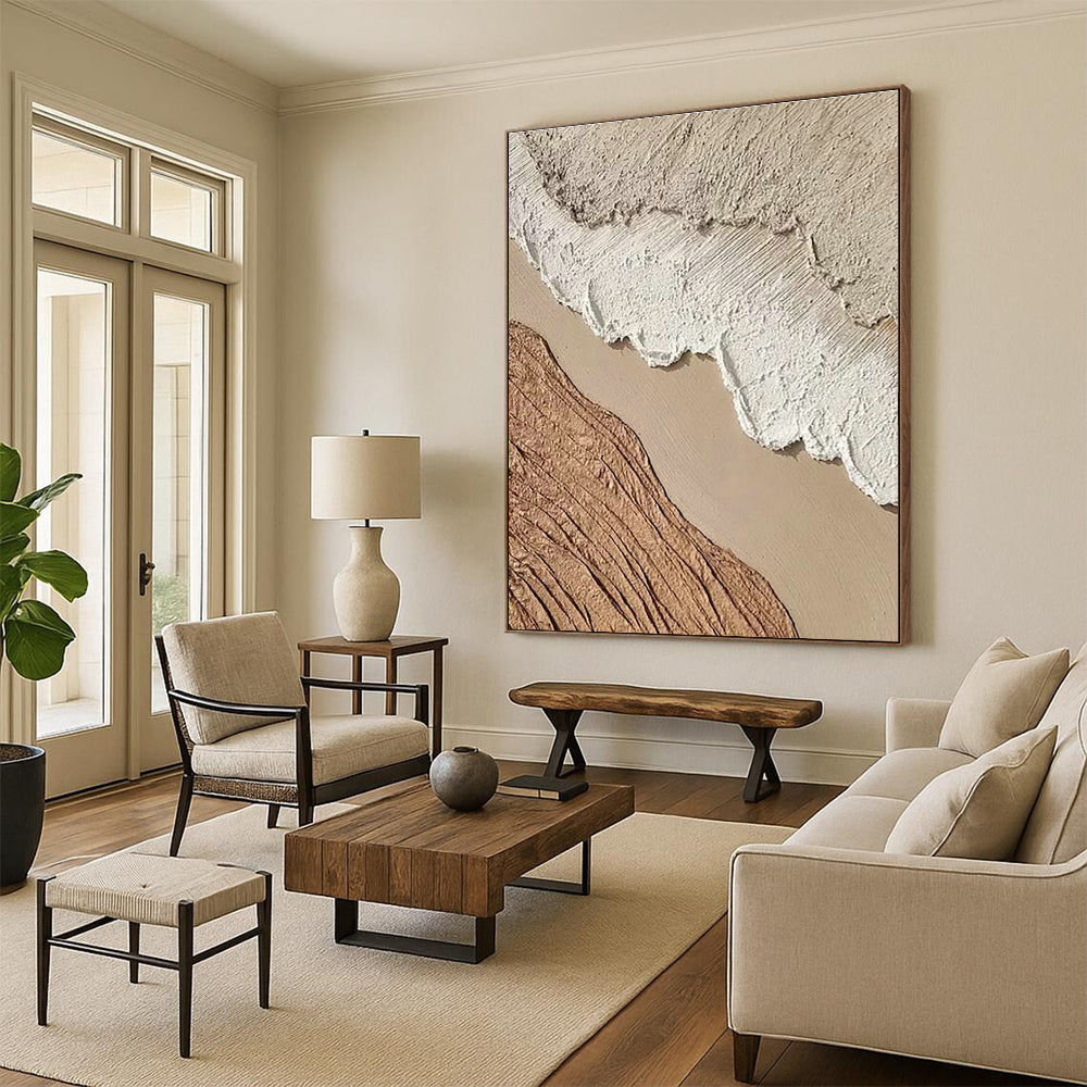 Textured Earth - Tone Art for Rustic Home Kitchen & Eco - Friendly Retail Store DLZ1518