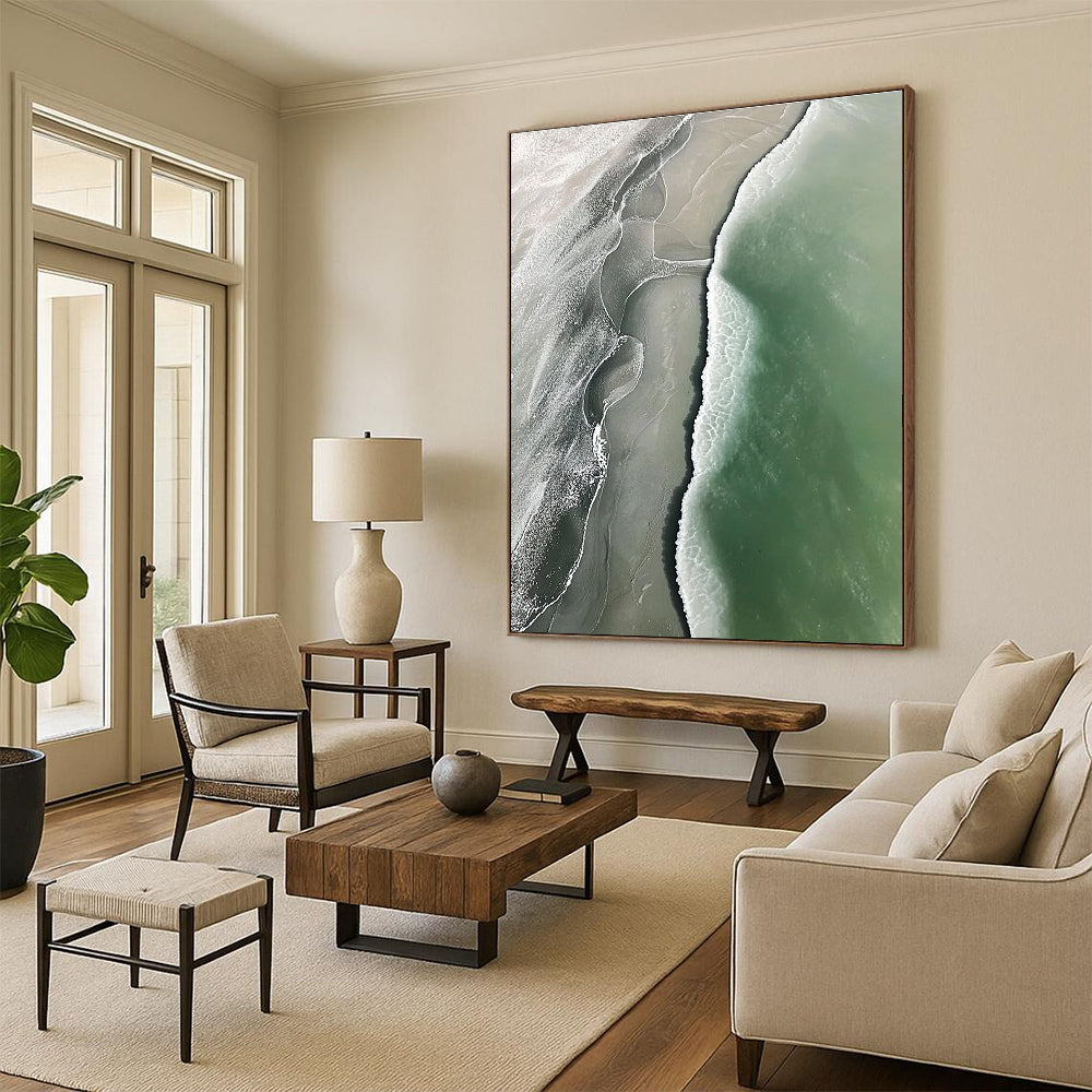 Detailed Beach Aerial View for Modern Home Office & Beachfront Property Gallery STSC529