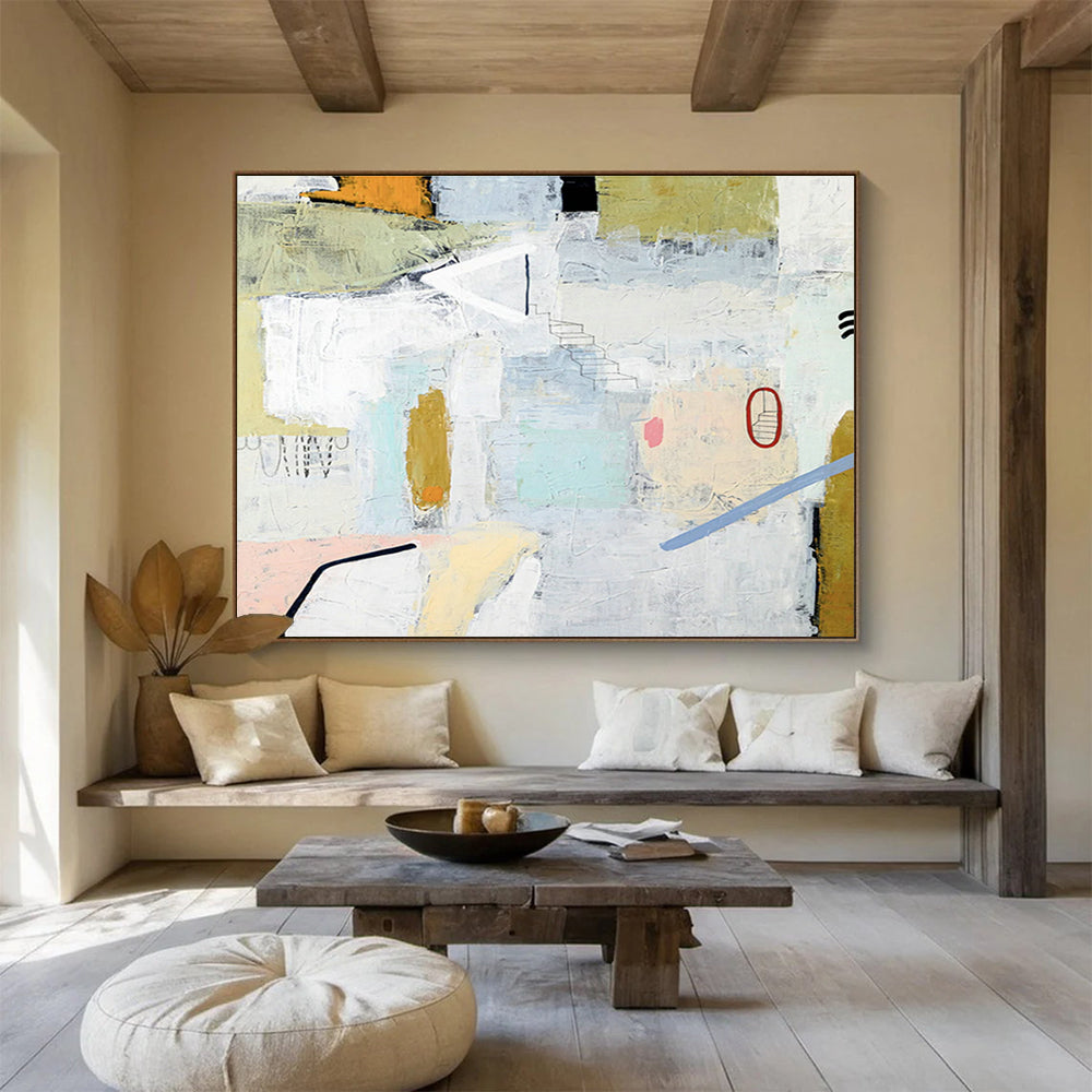 Light - Color Collage Abstract for Art Gallery Lounge DLZ2938