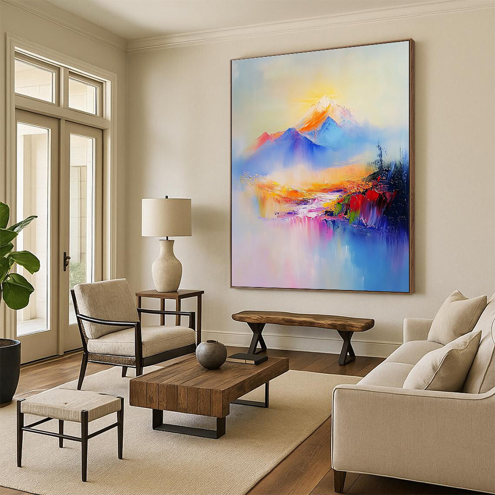 Colorful Mountain Landscape for Adventure - Themed Hotel & Bohemian Living Room STSC323