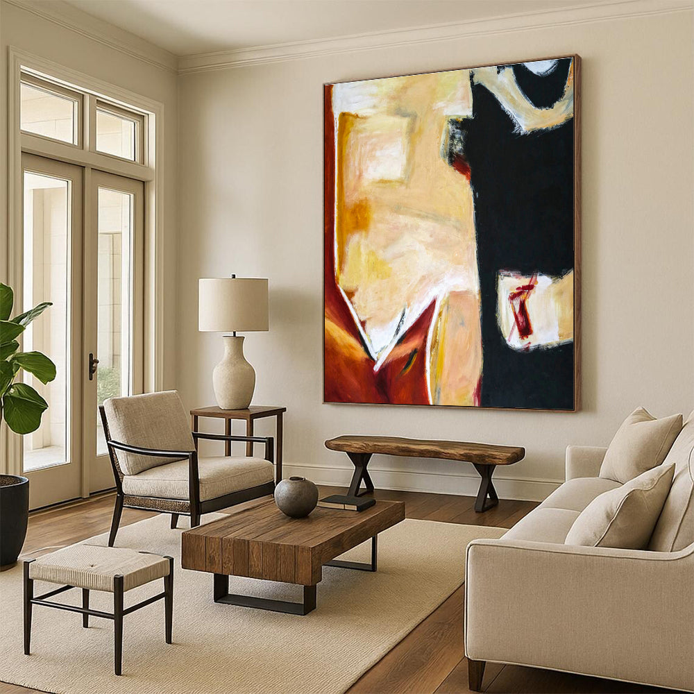 Color Block Abstract Art for Modern Art Gallery & Home Studio DLZ1097