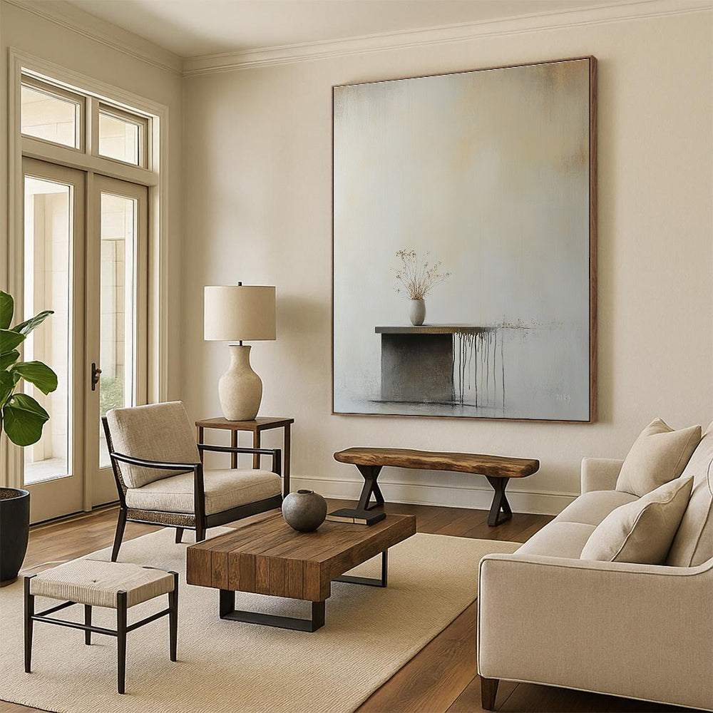 Minimalist Dried Flowers for Scandinavian - Style Home & Serene Meditation Space STSC641