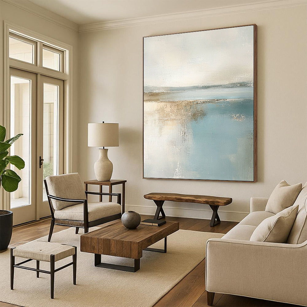 Serene Coastal Art for Seaside Cottage & Meditation Room STSC017