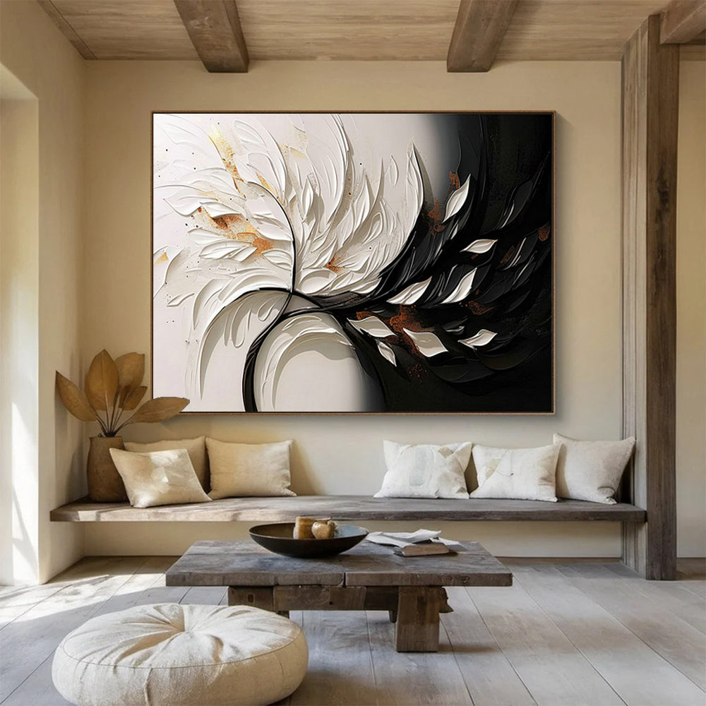 3D Feather - Shaped Art for Glamorous Boutique Dressing Rooms DLZ3130