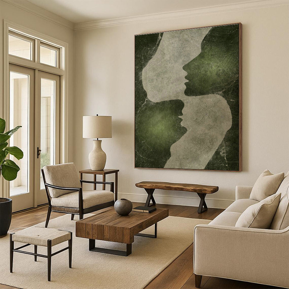 Abstract Faces Art for Contemporary Living Room & Art - Lovers’ Den DLZ1375