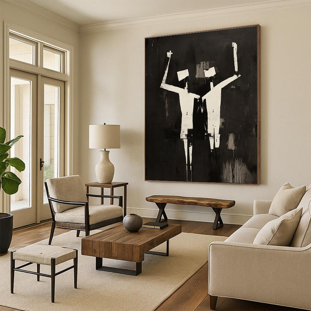 Black and White Figures for Urban Art Space & Modern Gym STSC1145