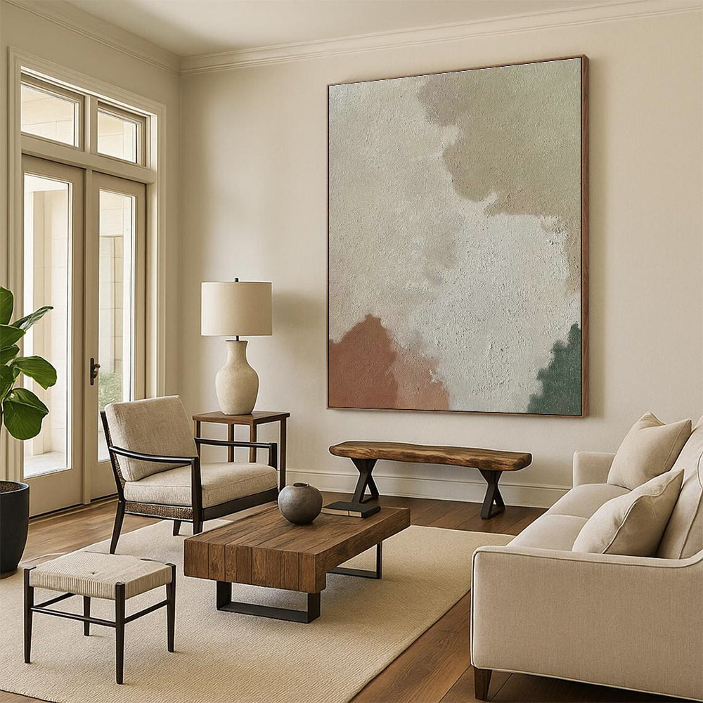 Light Color Wash Abstract Art for Bedroom & Art Gallery DLZ0588
