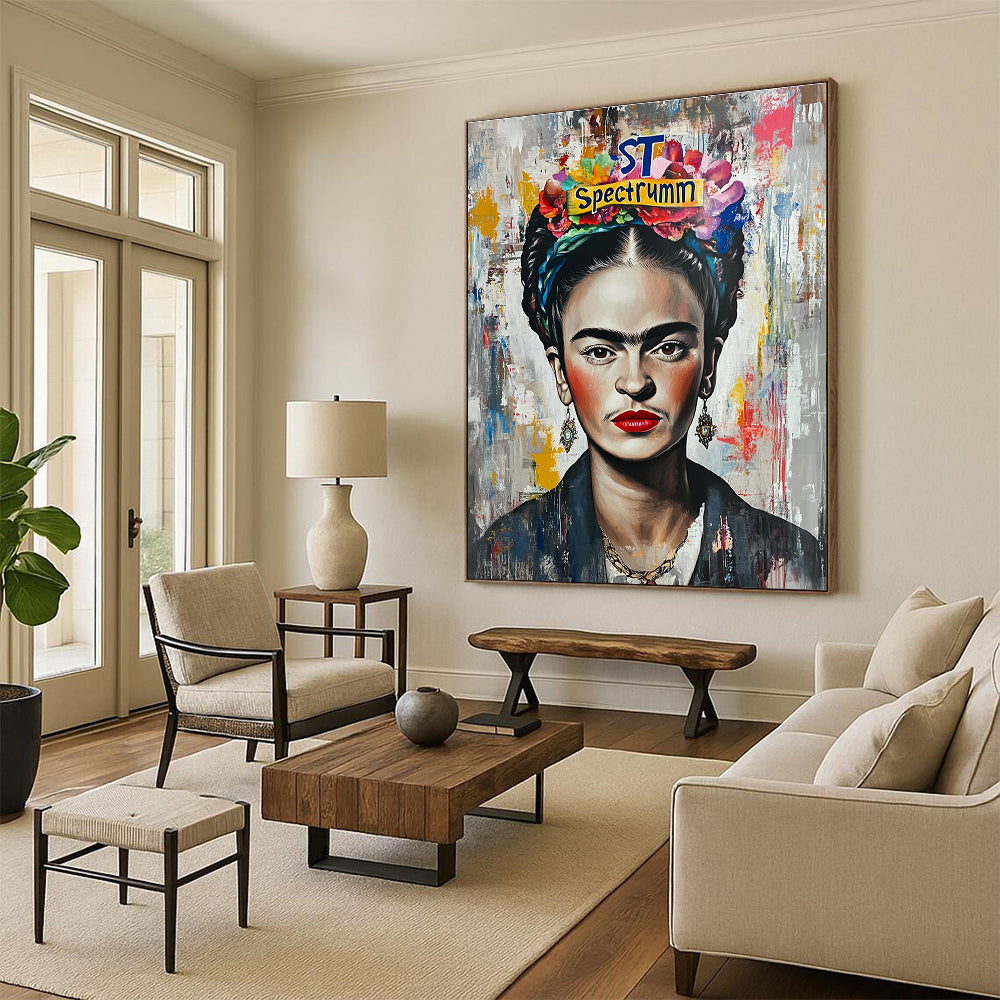 Frida - Inspired Portrait for Bohemian Home & Cultural Art Gallery STSC1128