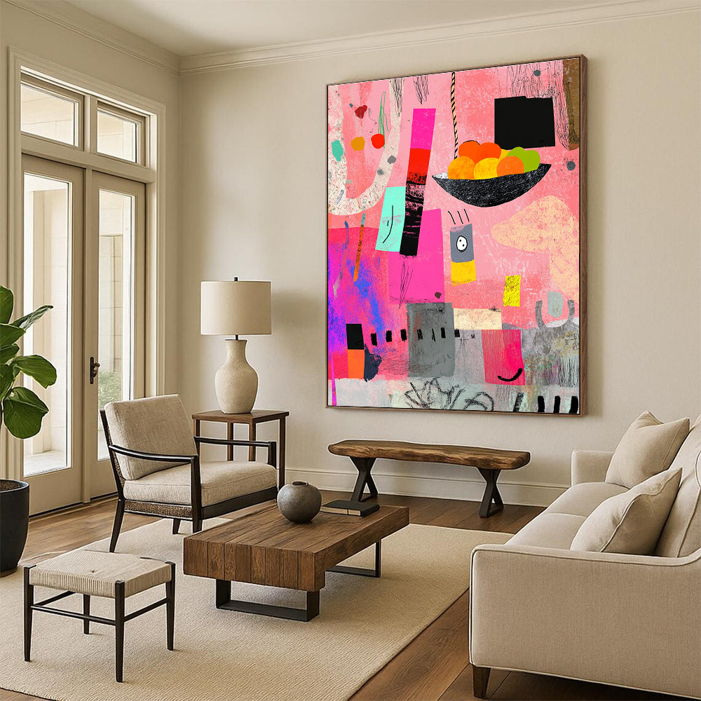 Colorful Abstract Still Life for Bohemian - Style Kitchen & Artistic Dining Room STSC969