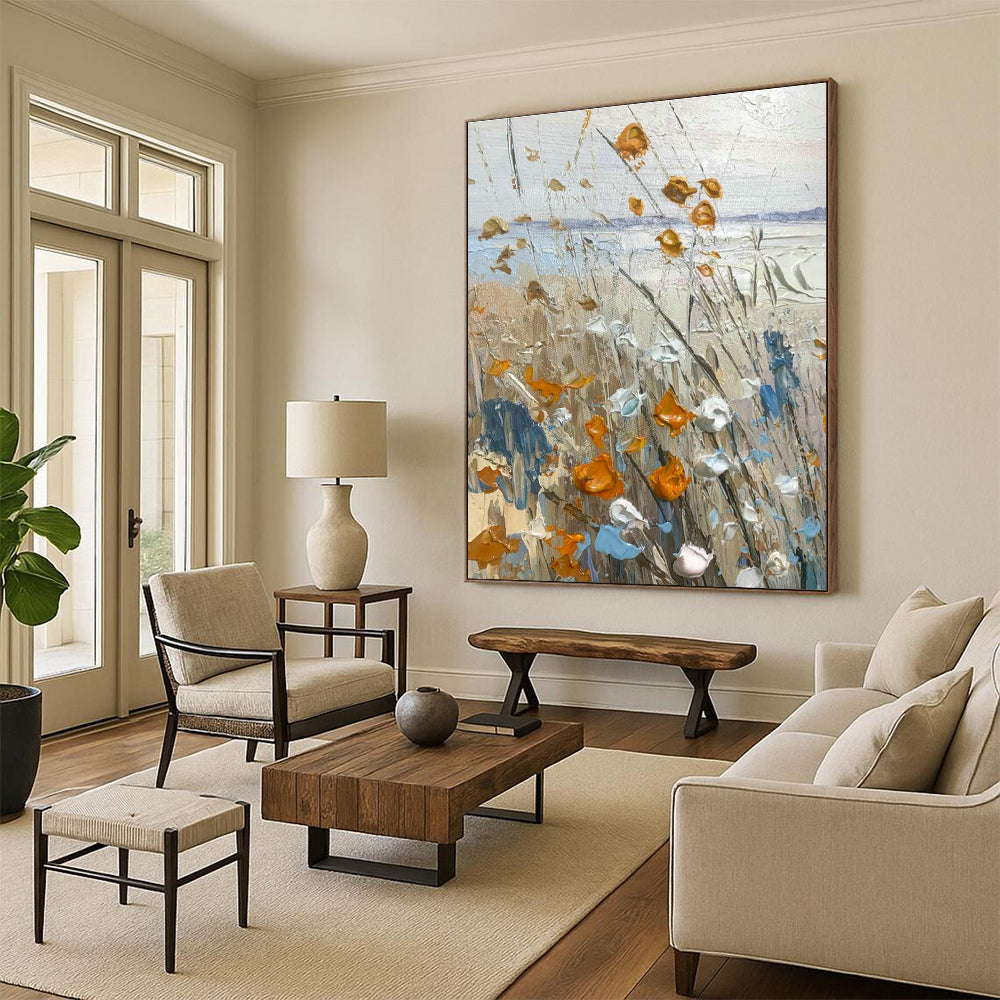 Floral Beach Art for Nautical - Themed Café Outdoor Seating DLZ0125