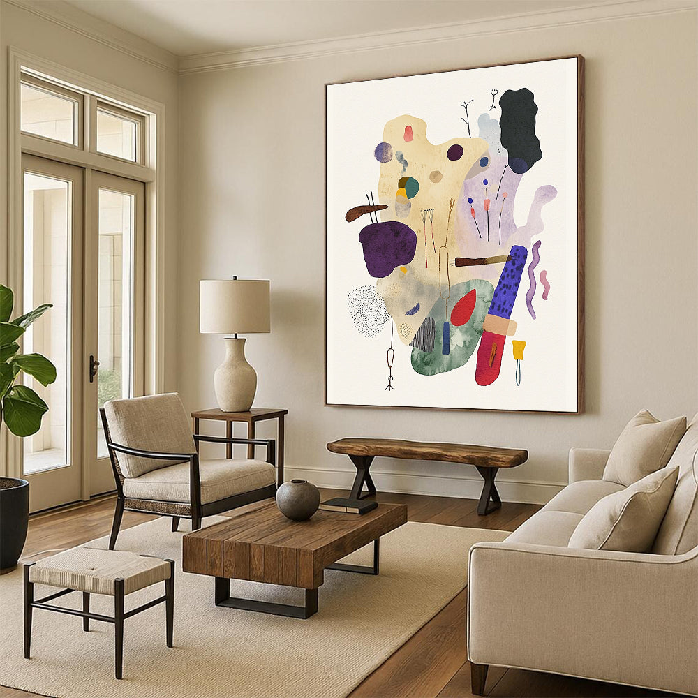 Mixed Abstract Elements for Modern Art Studio & Trendy Office Breakroom STSC1238