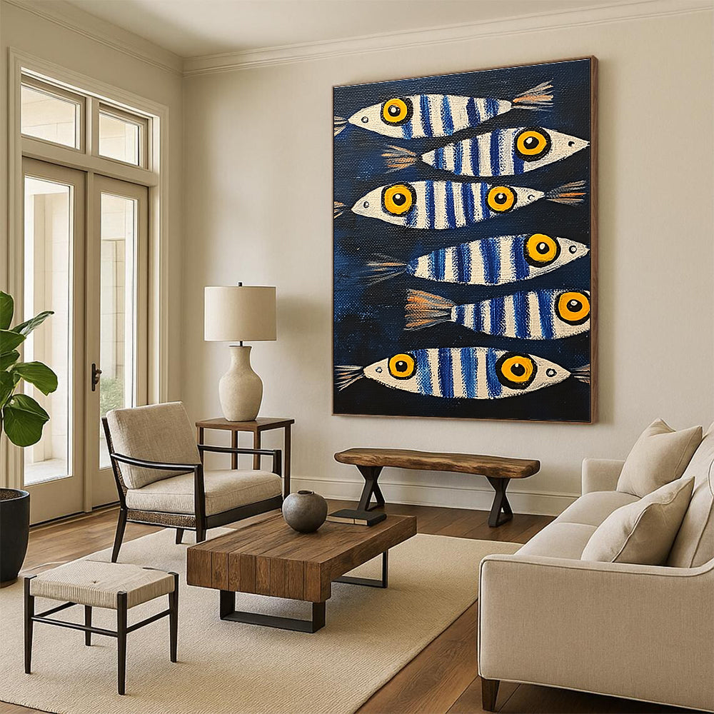 Striped Fish for Seafood Restaurant & Beach House Decor STSC1171
