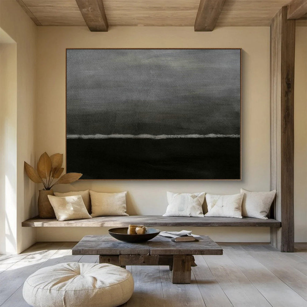 Gray - Tone Minimalist Abstract Art for Modern Spa DLZ2982