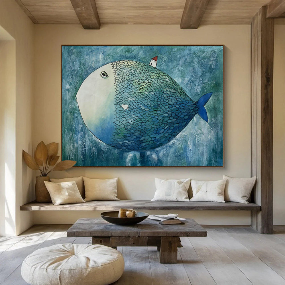 Fish - House Creative Art for Whimsical Children’s Bedroom Play Corners DLZ2602