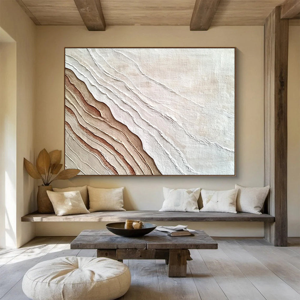 Textured Earthy Layers Art for Rustic Home Office & Nature - Inspired Art Gallery SC448