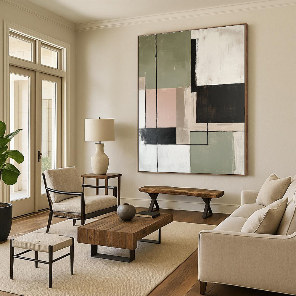 Geometric Abstract for Modern Living Room & Office Lounge STSC810