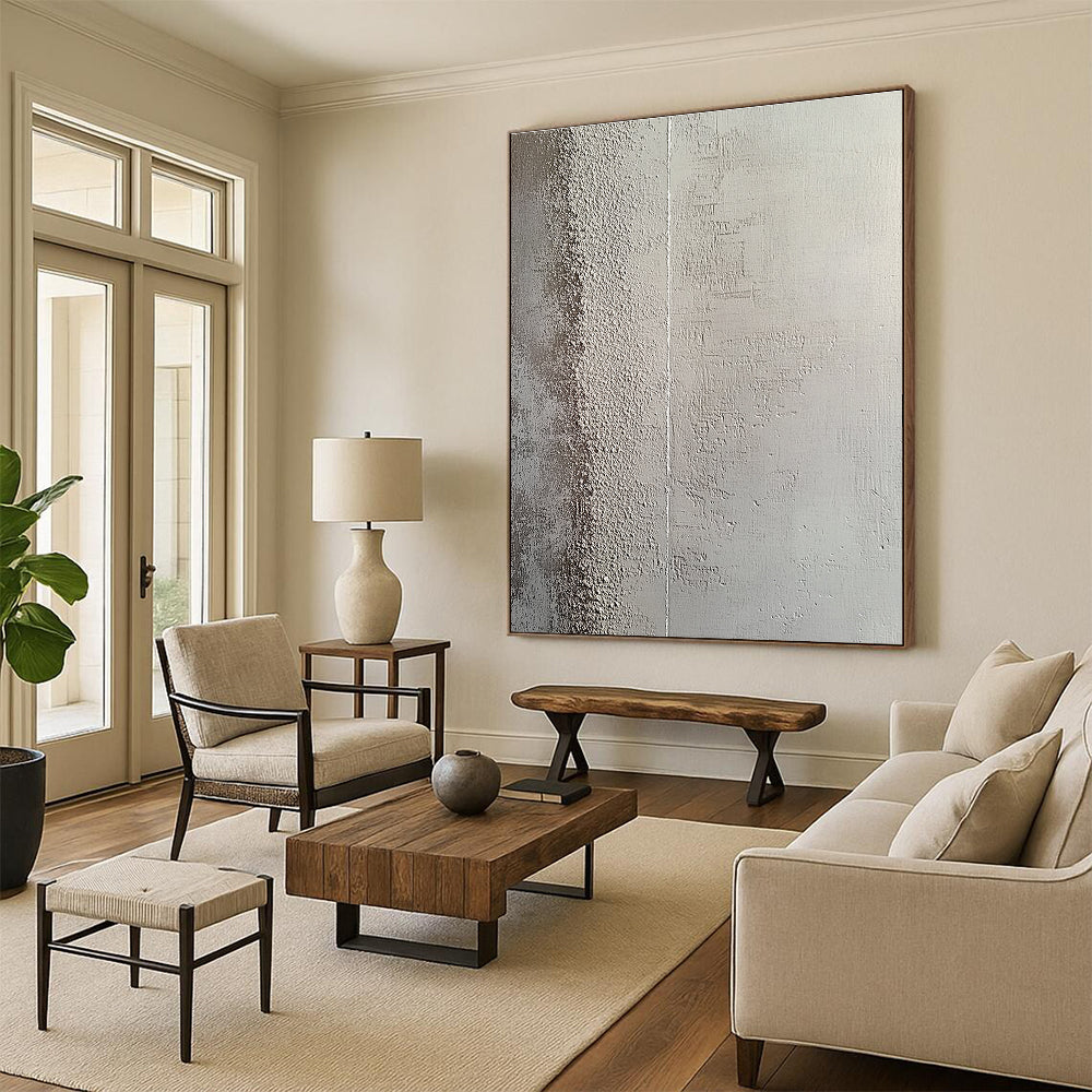 Textured Grey Wall Art for Industrial - Style Loft & Modern Art Gallery STSC1217