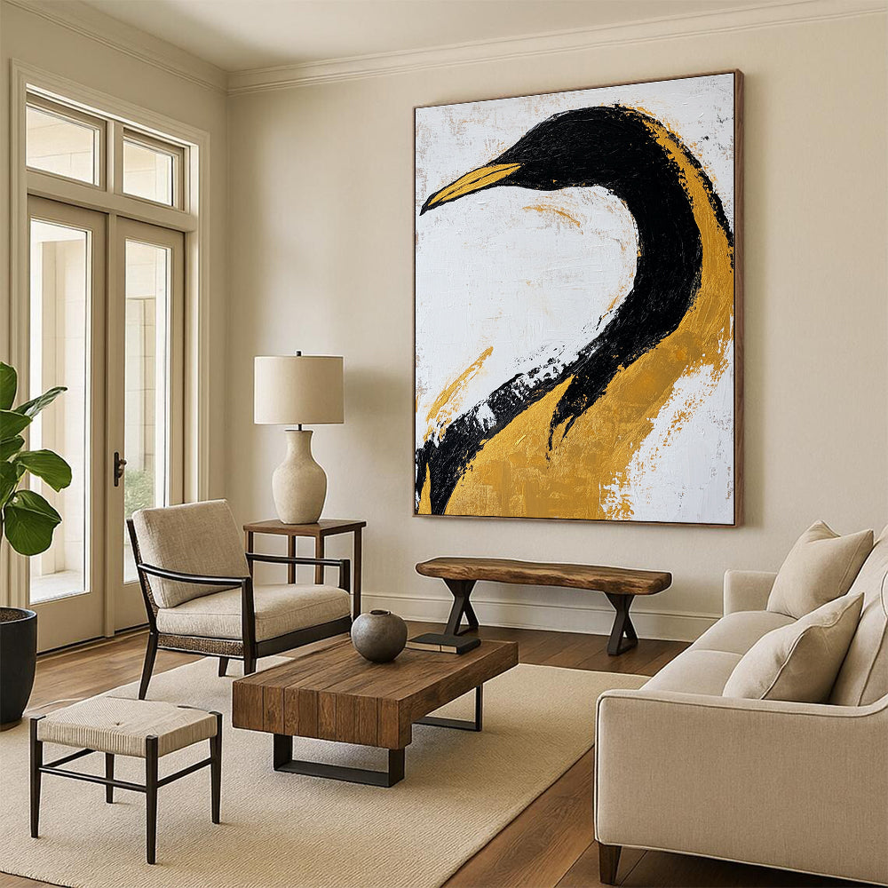 Stylish Avian Art for Art Deco Café & Luxury Home Office STSC011
